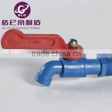 2015 new products have stock long handle plastic bibcock for bathroom or faucet for garden