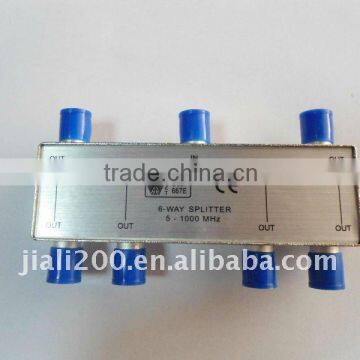 6 Way CATV Splitter