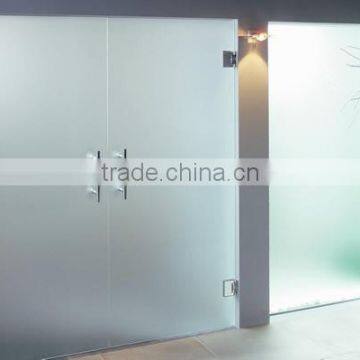 Tempered frosted glass with AN/NZS 2208:1996, BS6206, EN12150