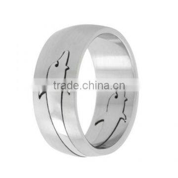 Dolphin Pattern Design Wedding Ring For Women