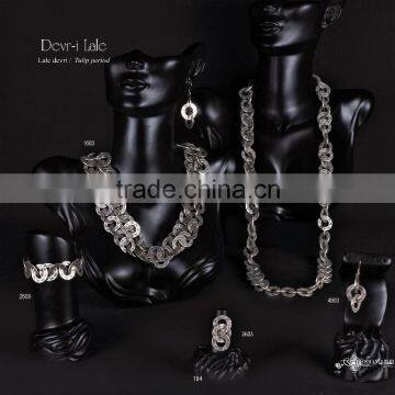 Ring Earring Bracelet Necklace Authentic Turkish Jewelery Set Made in Istanbul