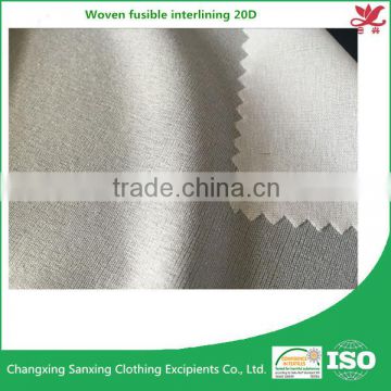 20D woven fusible interlining knitting fabric garment accessories