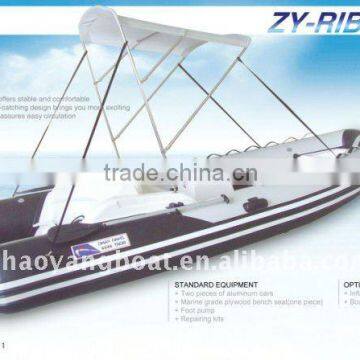 RIB fiberglass tenter boat with CE APPROVED