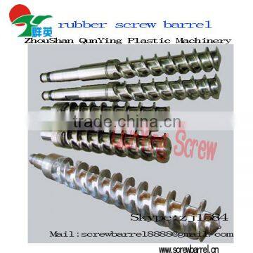extruder bimetallic extrusion screw barrel for silicone rubber,silicon production line,china manufacturer supplier
