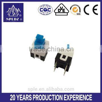 mini self-locking push lock switch 7*7