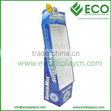 Floor Retail Cardboard Paper Sidekick Display With Base