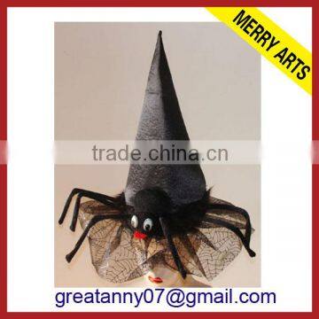 2014 New style Supply all kinds of Black Spide Model Halloween witch Hat