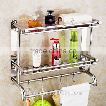 Wholesale market stainless steel three layers bathroom shelf