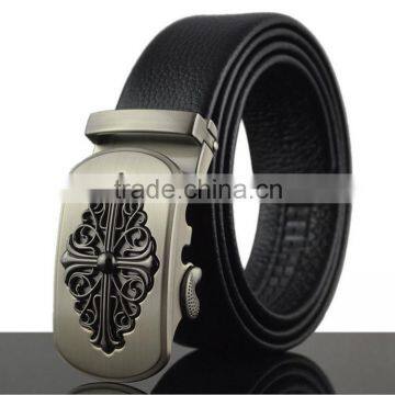 Fashion Genuine Cowhide Belt Automatic Buckle Leather Belt