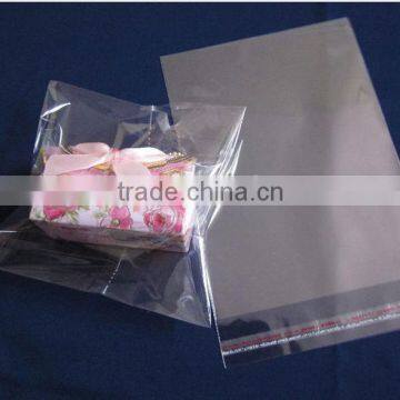 clear bopp bag with adhesive strip China manufacturer