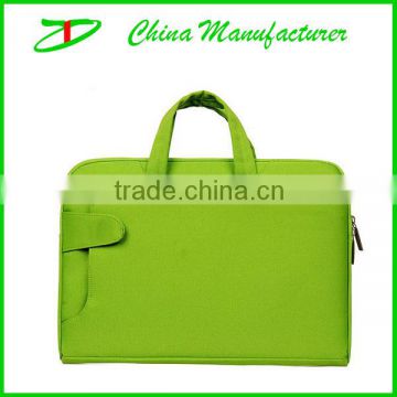 High quality green bag for laptop