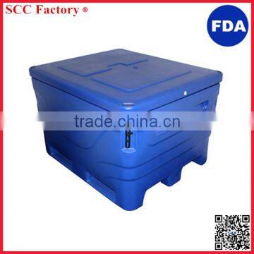 Roto Molding Plastic fish tubs Insulated ice fish bin Frozen food shipping box