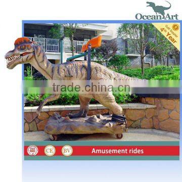 Theme Park Coin Operated Animatronic Walking Dinosaur Rides photo-4