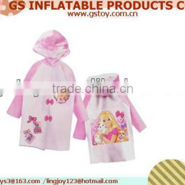 PVC pvc raincoat suppliers EN71 approved