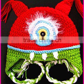 wholesale cheap baby beanie handmade crochet baby animal hat