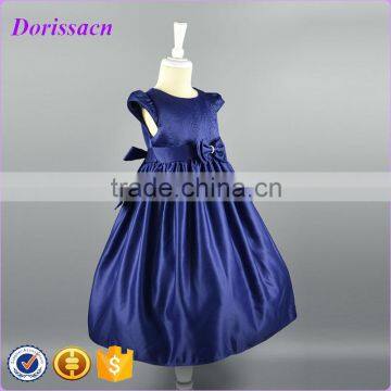 High Quality Full Length Ankles Girls Dress Korean Kids Dress Sleeveless Bow Sash Childrens' Wear photo-4