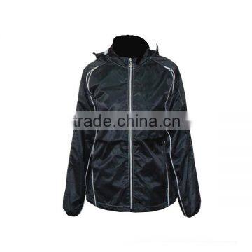 High quality black customizing lightweight windbreaker jackets