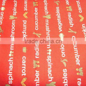 brushed cotton twill fabric with printing garment fabric