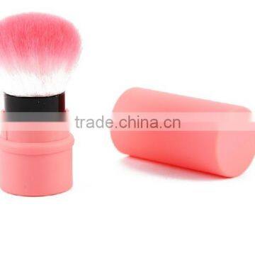 Colorful Retractable Round Hair Kabuki Brush photo-5