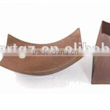 Rustic Fire Pit / Garden Fireplace / Square Fire Bowl With Base photo-3