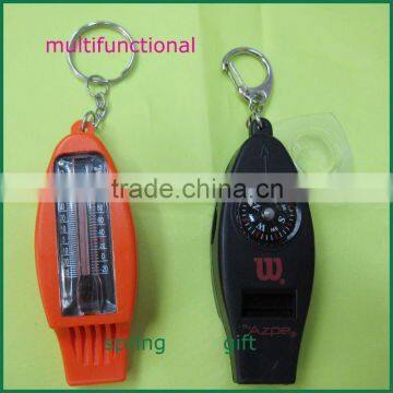 multifunctional whistle compass with magnifier