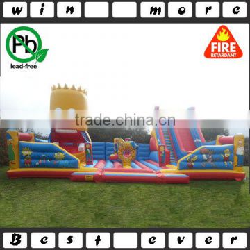 inflatable bounce activity center bed for detachable 3 units