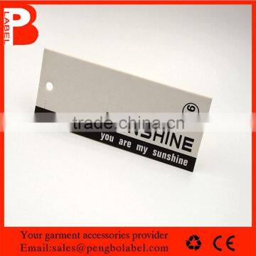 Custom high quality plastic hang tag