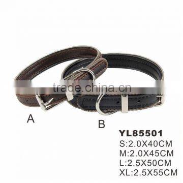 High Quality Braided Black and Brown Wholesale Soft Genuine Leather Dog Training Collar