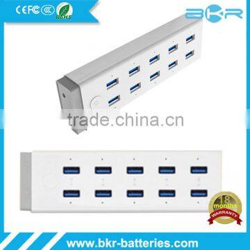 USB 3.0 Hub 5GBPS High Speed Multi Port Adapter With Cable For Pc Mac