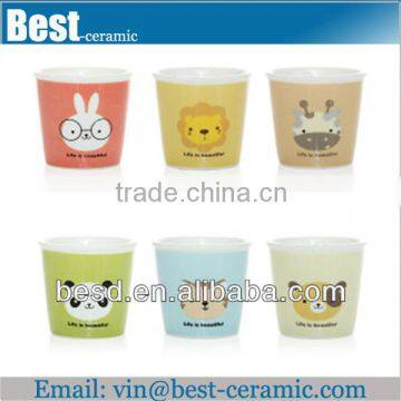 decal mini cute ceramic wine cup