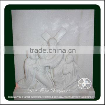 Hand Carved Figure Wall Relief Sculpture