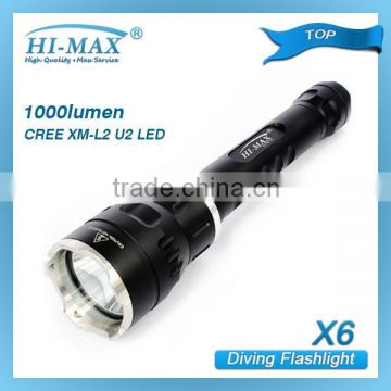 HI-MAX diving light led canister