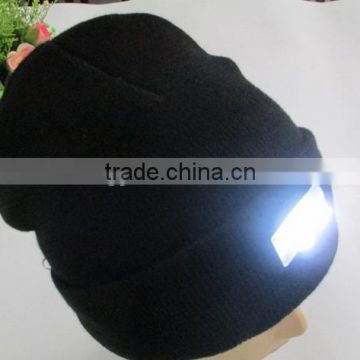 Good Quality Custom Knitted Winter Beanie Hat Custom Led Lighted Beanie Cap