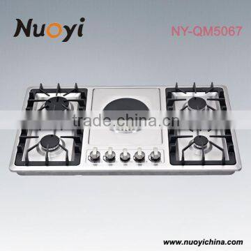 Gas & electric hob , cooker , cooktop , stove (with electric hot plate)