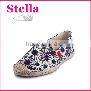 woman shoe leather pu shoe leather espadrilles