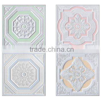 LINYI ATLANTIS durable decoration use gypsum fiber ceiling tiles calcium silicate board with more than 2000 designs