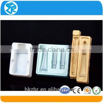 Custom Fancy various shape and size clear PVC cosmetic plastic cosmetic clamshell box
