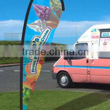 outdoor beach flags with poles