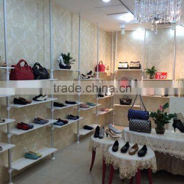 Huohua Professional Multi-layer Shoe Rack Designs Wood Show Case