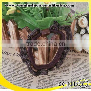 Lace Women Hair Accessories Thick Flower Custom Elastic Hair Tie photo-6