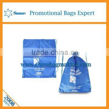 Nylon Polyester Drawstring Bag Custom Logo Printed Backpack Drawstring photo-2