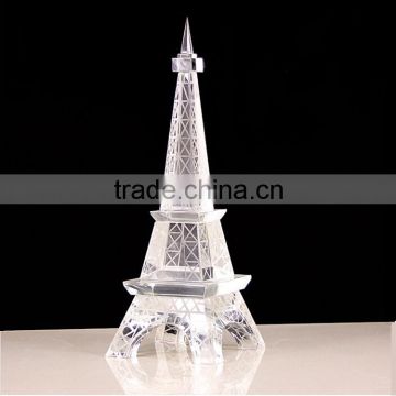 High quality crystal eiffel tower christmas ornament