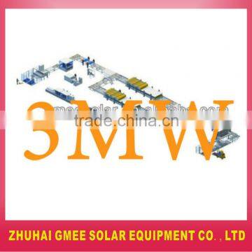 3MW solar panel manufacturing machines