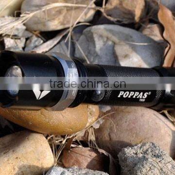 2015 Cheapest Police LED Flashlight CE/ROHS Black Aluminum Portable XPE R2 Led Rechagerable Flashlight photo-4