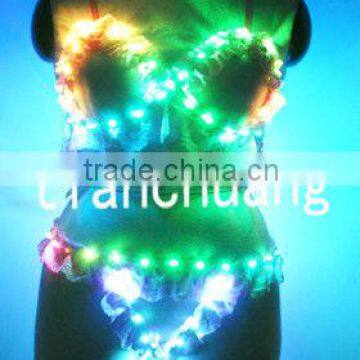 LED Bra And Panty / Light Up Bra & Panties / Hot Girls Dance Wear