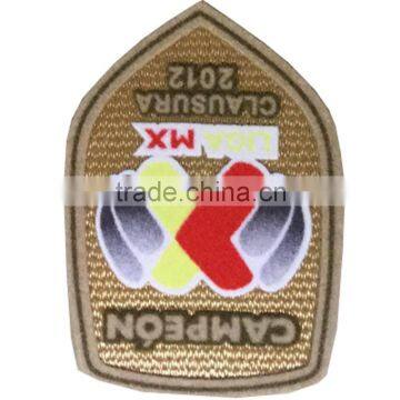 factory direct flocking Sport brand patch iron on patches for jackets