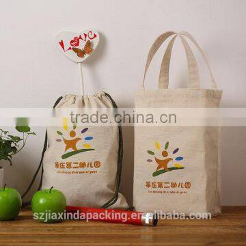 Eco Friendly Cotton Drawstring Bag Tote Bag