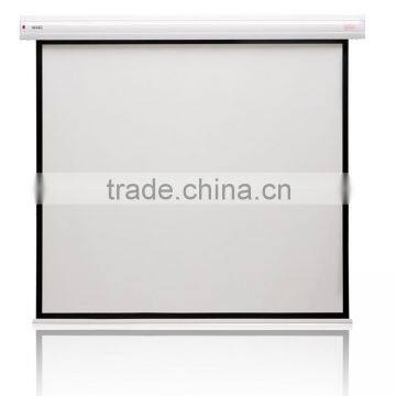1:1 70" Matt White High-end Cinema Electric Projection Screen for Business Presentation photo-2