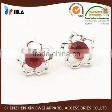 new arrival flower shape diamond button metal button