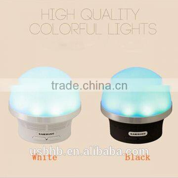 High quality Rechargeable portable bluetooth mini speaker with led light